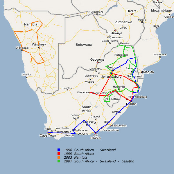 itineraries Southern Africa